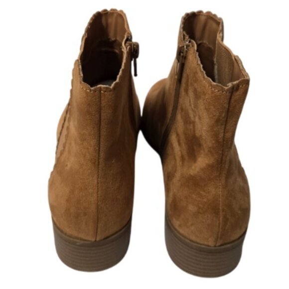Charter Club Women Daxi Microsuede Camel Micro Ankle Boots (Size: 9 Medium) NiB - Picture 4 of 16